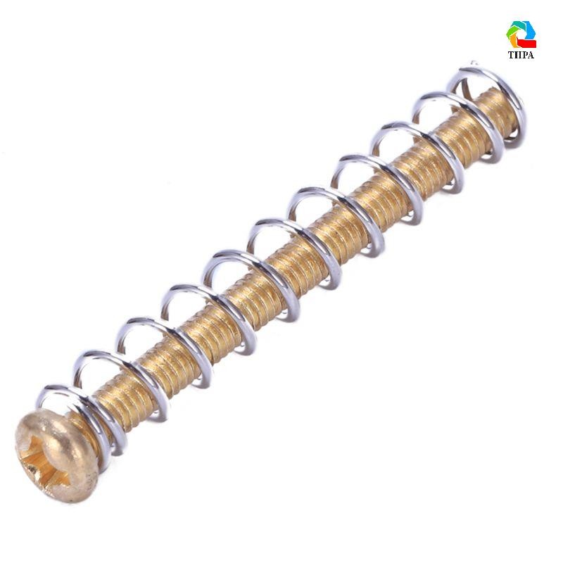 8 ชิ้น M3x30MM กีตาร์ไฟฟ้า Humbucker Pickup ปรับความสูงสกรูและสปริง - ทอง .paudnefth - รูปที่ 6