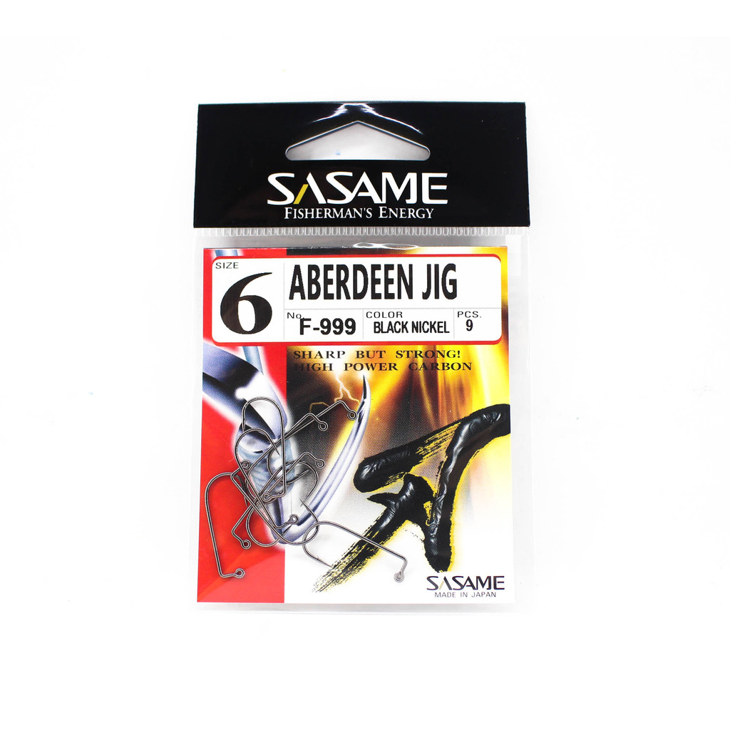 Sasame F-999 Aberdeen Jig Hook ขนาด 6 (7301)