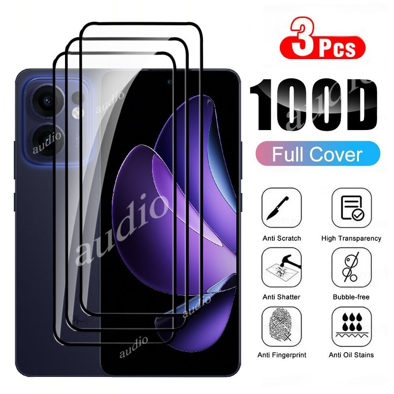 Oppo reno13 F 5G 3 ชิ้นกระจกนิรภัยสําหรับ Oppo Reno 13 F 13F Reno13F 5G 2024 ป้องกันหน้าจอกระจกป้องก