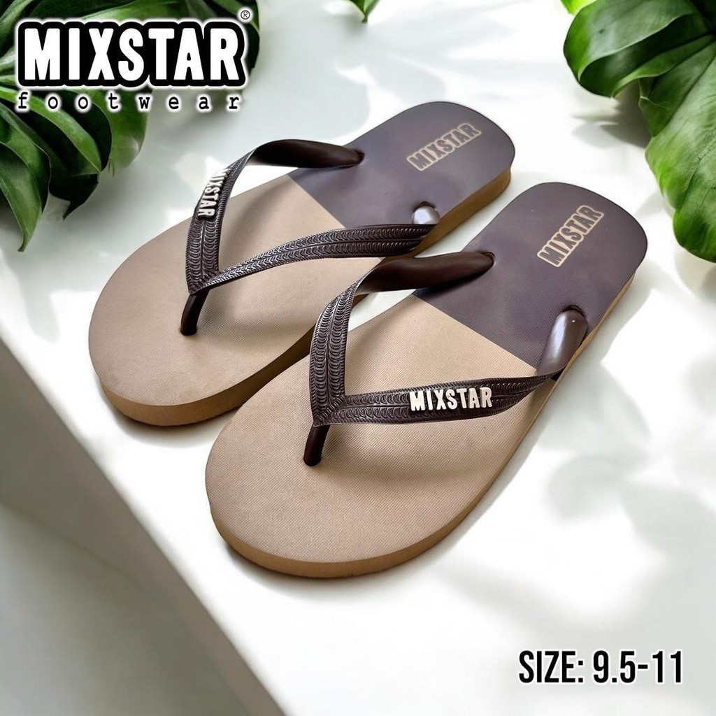 รองเท้าแตะ Mixstar ไซส์ 36-43 พื้นนุ่ม เบาเท้า ยางพาราแท้ 100% สำหรับผู้ชายและผู้หญิง ใส่ได้ทุกเพศทุกวัย
