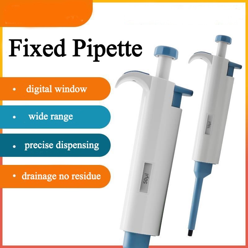 ช่องเดียวปรับ pipette ความจุคงที่ pipette 5ul/10ul/20ul/25ul/50ul/100ul/250ul/500ul/1ml/2ml ช่องเดีย