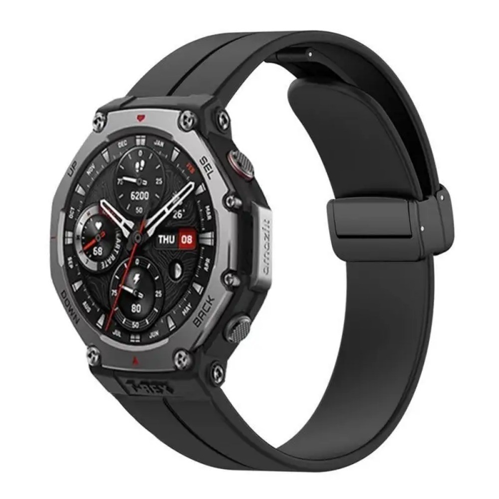 สายซิลิโคนสําหรับ Huami Amazfit T-rex 3/2 หัวเข็มขัดแม่เหล็กสําหรับ Amazfit T-rex pro อุปกรณ์เสริมนาฬิกาอัจฉริยะ Correa เข็มขัด - รูปที่ 4