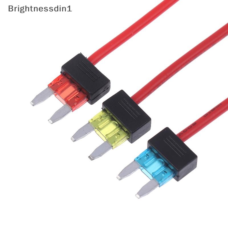 [Brightnessdin1] 1PC Car Fuse Holder Add-a-circuit TAP Adapter ATM Blade Simple Safety 12V 10A 15A 2