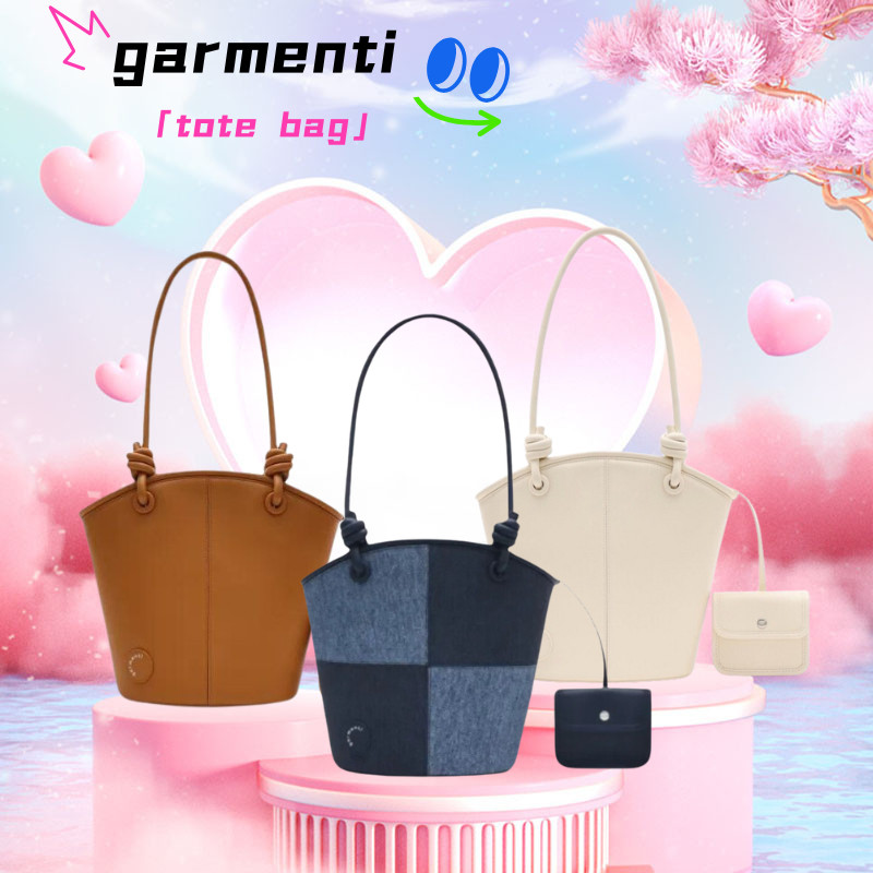 100% Garmenti Daily Tote Bag/garmenti official Bucket กระเป๋า กระเป๋าทรงถัง Shoulder Bag
