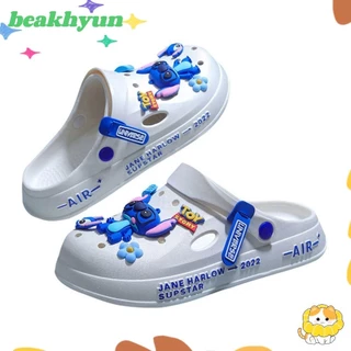BEAKHYUN รองเท้าแตะชายหาด, รองเท้าถ้ําตะเข็บพื้นหนาระบายอากาศได้, รองเท้าแตะฤดูร้อนกันลื่นที่สะดวกสบายกันน้ําอินเทรนด์