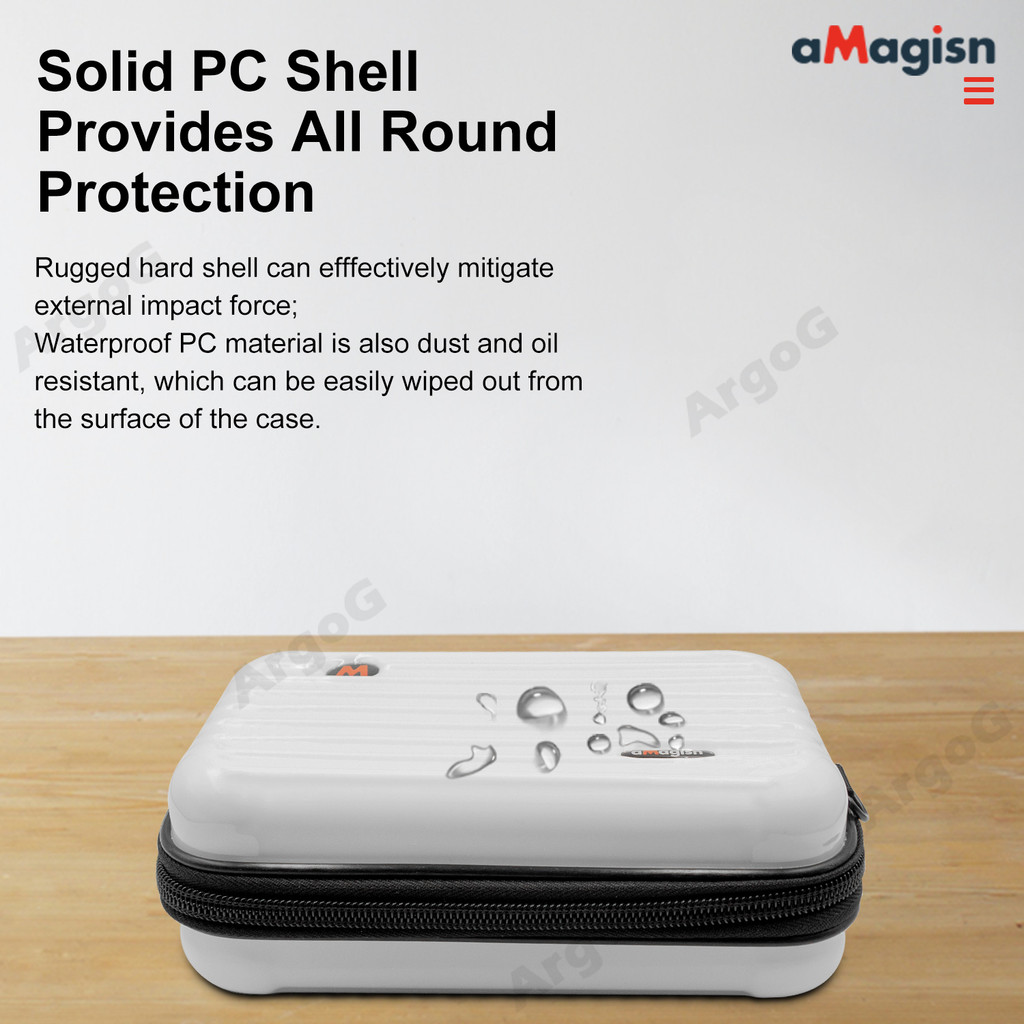 AMagisn ขนาดเล็กพกพาสําหรับ Insta360 X5 / X4 Mini Storage Case Hard กระเป๋ากันน้ํา Insta360 X5 อุปกรณ์เสริม