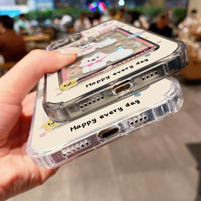 ใสที่ใส่บัตรเคส For iPhone 16 Pro Max 13 11 14 15 12 XR X Xs 7 8 Plus16promax 13promax 14promax 15promax เคสทรศัพท์ - รูปที่ 5