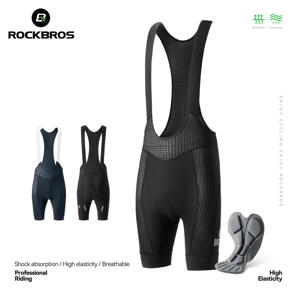 【TH Delivery】ROCKBROS กางเกงจักรยานขาสั้นผู้ชาย เบา ระบายอากาศดี พร้อมแผ่นซับนุ่ม ลดแรงกระแทก ใส่สบาย สำหรับ MTB และเสือหมอบ