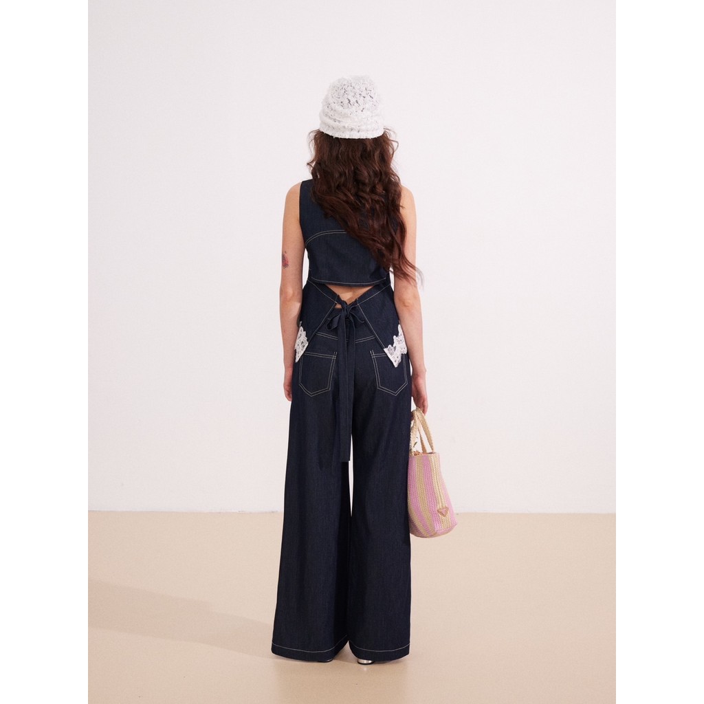 สินค้าลิขสิทธิ์แท้ IRIS BOUTIQUE IS73307-IP73307-2 Denim muse blouse-pants กางเกง ดูดี เนื้อผ้าดี ราคา ถูกที่สุด ดีลบีเคเค แกลเลอรีภาพที่ 6