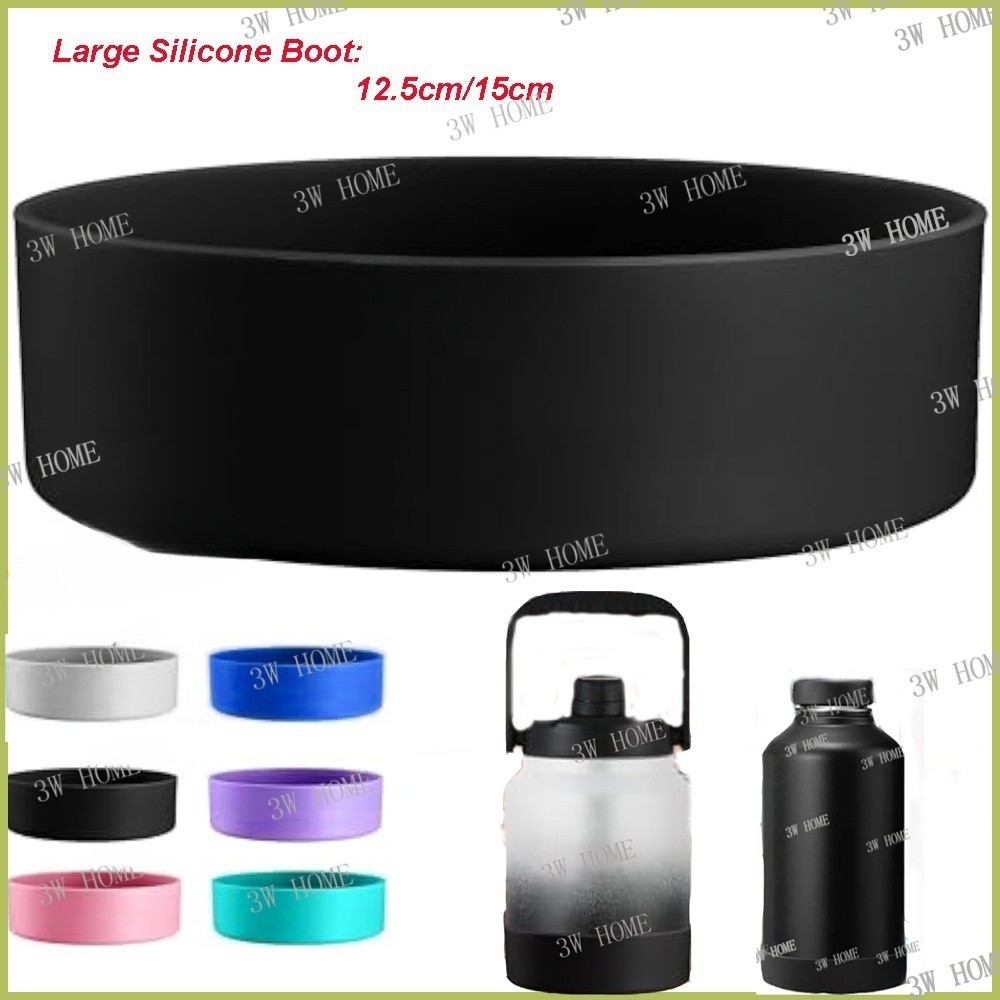 15 ซม.ซิลิโคนขนาดใหญ่ขวดน้ํา Boot,12.5 ซม.ซิลิคอนสําหรับ 64oz ขวดน้ํา,ขนาดใหญ่ความจุกาต้มน้ําซิลิโคน Boot,Hydro flask64oz Anti-Slip แขนป้องกัน Cov
