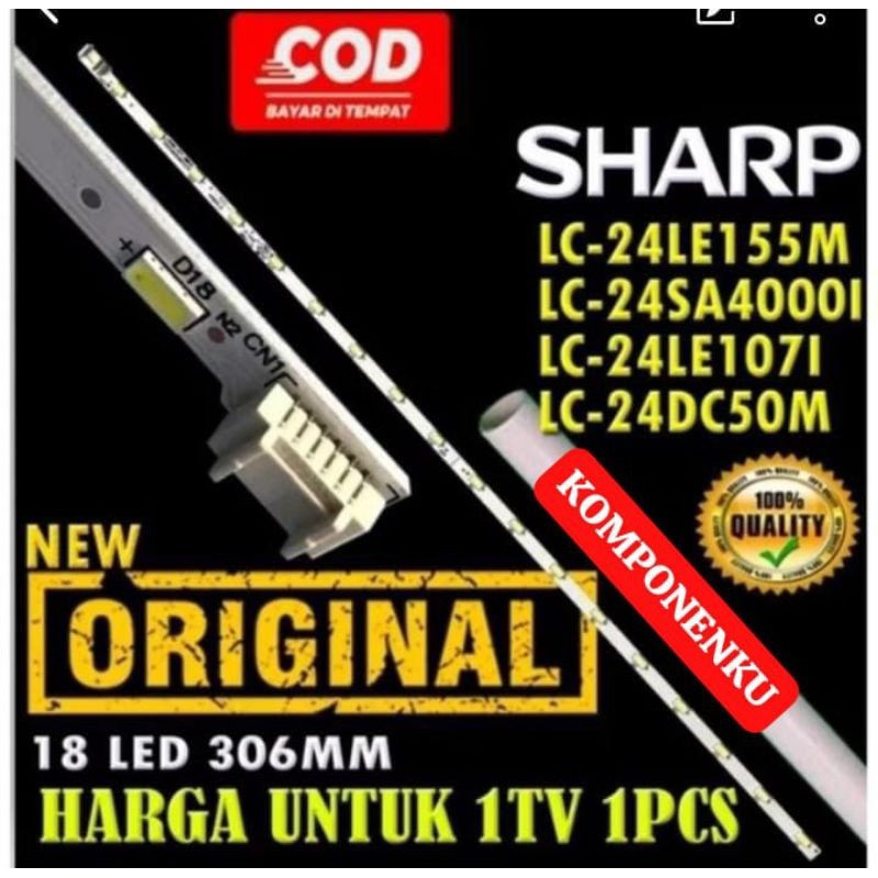 SHARP TV BACKLIGHT 24 INC LC 24LE155 24LE107 24DC50 24SA4000 IM 24LE 24SA 24DC 4DC SMD LED BL LAMP 1