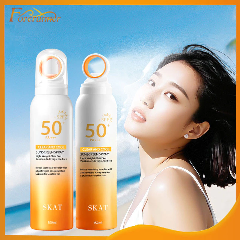 สเปรย์กันแดด ครีมกันแดด SPF50 PA+++ กันน้ำกันเหงื่อ อ่อนโยนและไม่ระคายเคือง สดชื่นไม่เยิ้ม 150มล-1637