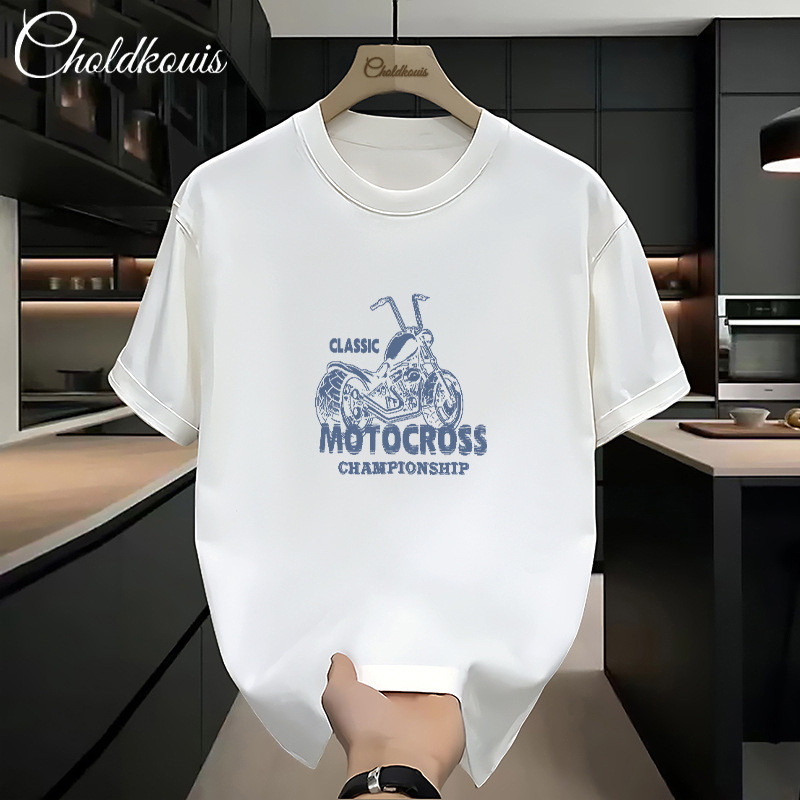 เสื้อยืดครึ่งแขนผ้าฝ้ายแท้สำหรับเด็กชาย สไตล์สตรีททันสมัย คอกลมและทรงหลวม #BN511NM