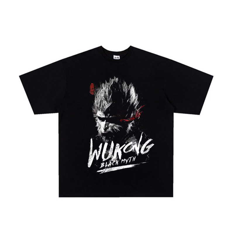 COD UTEE Black Myth Wukong ผู้หญิงเดียวกันอุปกรณ์ต่อพ่วงเสื้อยืดเกม Guochao Qitian Dasheng ผู้ชายผู้