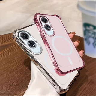 เคสสําหรับเคสโทรศัพท์ OPPO A60 2025 กันกระแทกแม่เหล็กใหม่ softCase SZ15