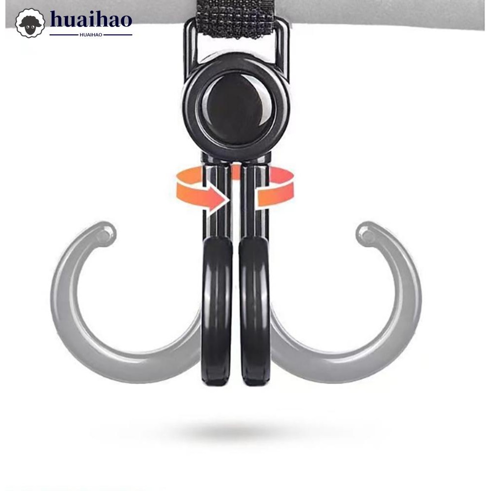 HUAIHAO 1 PC Universal รถจักรยานยนต์ด้านหน้า Hook ไฟฟ้าจักรยานกระเป๋าแขวน Hook Holder ด้านหน้าแบตเตอรี่รถ Punch-ฟรี Hook D6F6