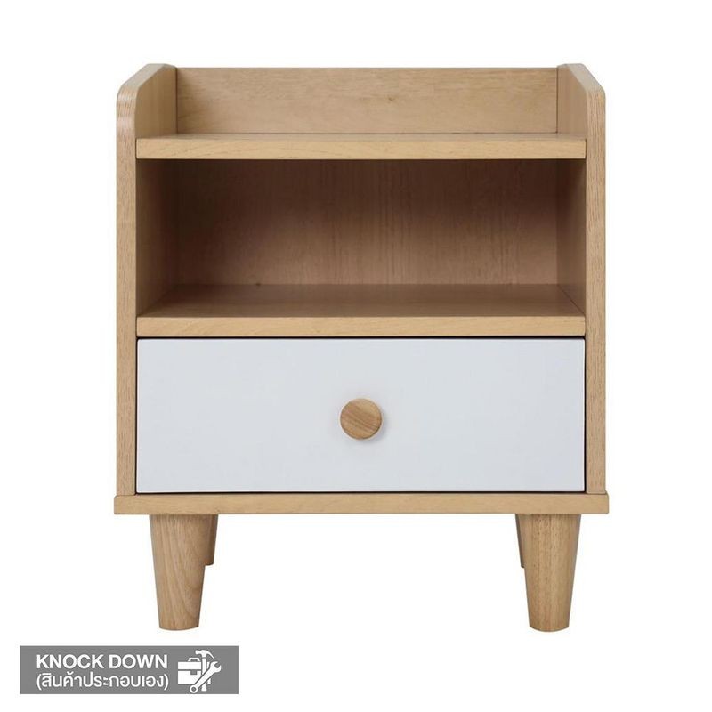 MOOVE ตู้ข้างเตียง 1 ลิ้นชัก 37x30x45 สีไม้ยาง