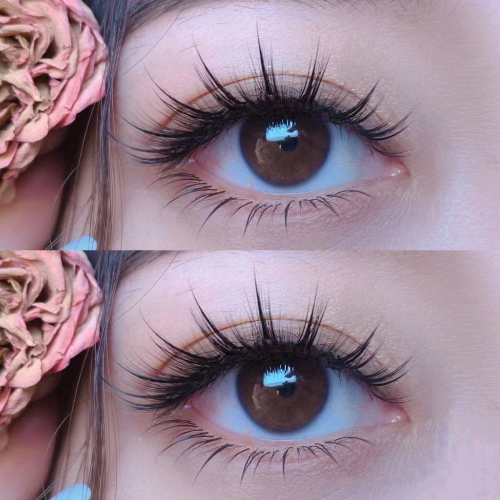 ขนตาสไตล์จีน LC Fox Series ขนตาแบบกว้าง LC Camellia สไตล์จีน ขนตาหยิกสไตล์มังงะ ขนตาปลอมสำหรับร้านเส