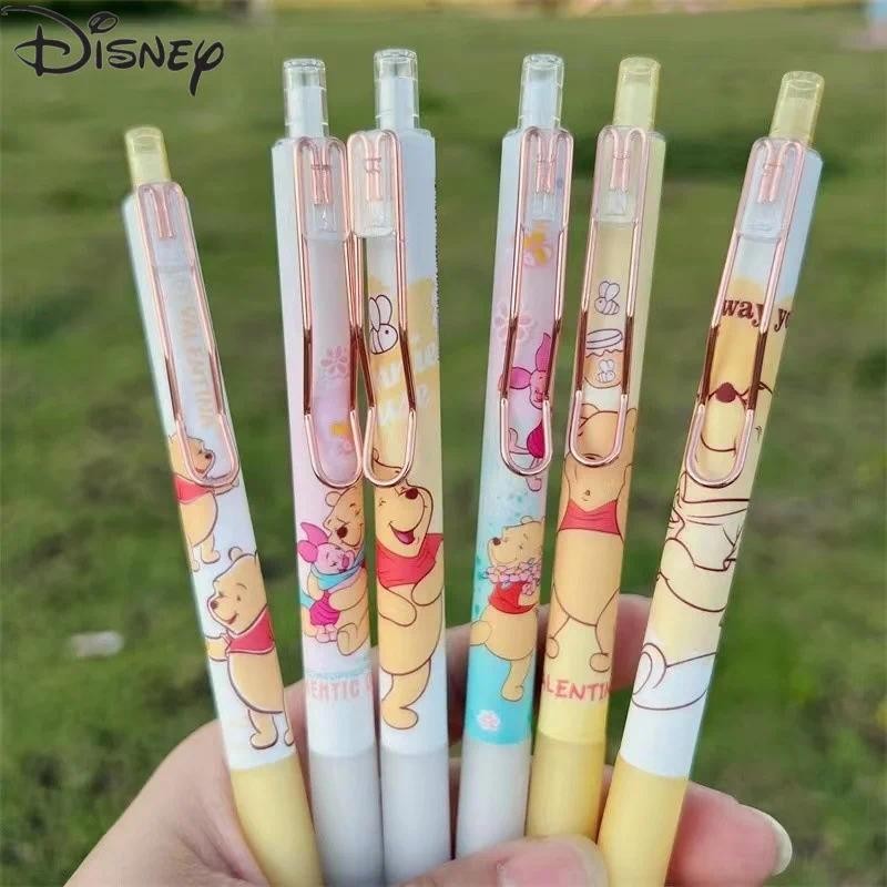 6ชิ้นดิสนีย์อะนิเมะหมีพูห์เจลปากกา น่ารัก รูปที่ 5