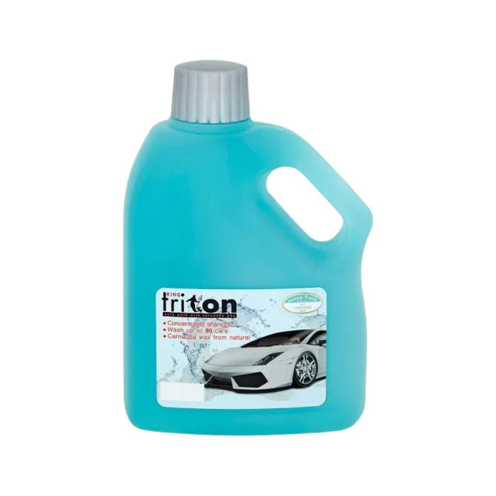 คิงส์ไตรตั้น น้ำยาล้างรถพร้อมเคลือบเงากลิ่นโอซอนเฟรช 1ลิตร King Triton Car Wash & Wax Ozone Fresh Sc
