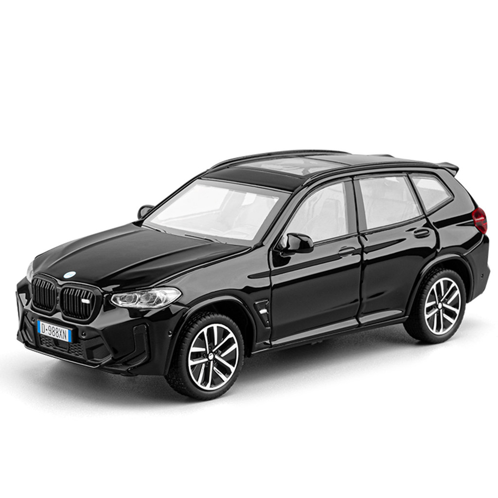โมเดลรถ BMW X3M ขนาด 1:32 โลหะผสม ประดับสวยงาม ดึงกลับได้ มีไฟ ของเล่นเด็กทันสมัยของขวัญ