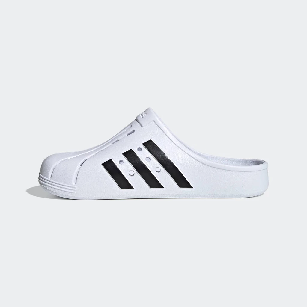 adidas ว่ายน้ำ & ไลฟ์สไตล์ รองเท้าคล็อก Adilette Unisex สีขาว FY8970 thumbnail 8