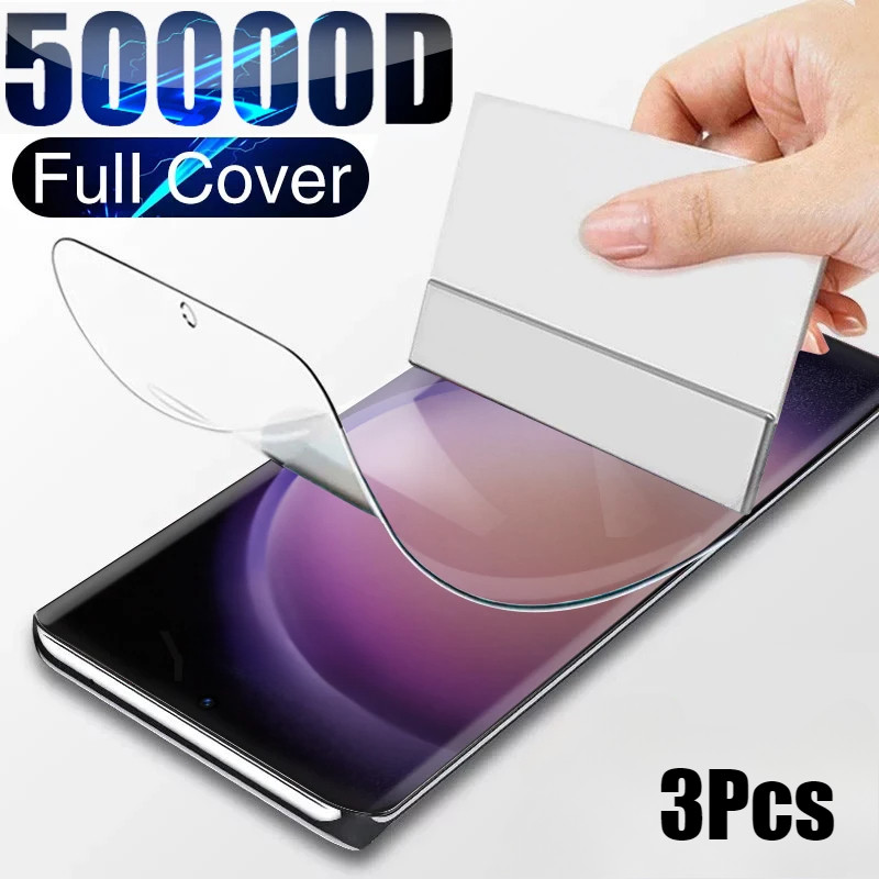 VivoX200 X200Pro X200Ultra 3 ชิ้น 5000D HD Clear Soft Hydrogel ฟิล์มสําหรับ vivo X200 X100s X100 Pro