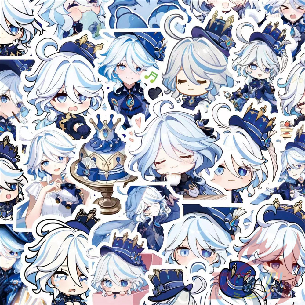 100ชิ้น/เซ็ต ❉ เก็นชิน อิมแพค . สติ๊กเกอร์ Furina ❉ สติ๊กเกอร์แฟชั่น DIY Doodle Decals