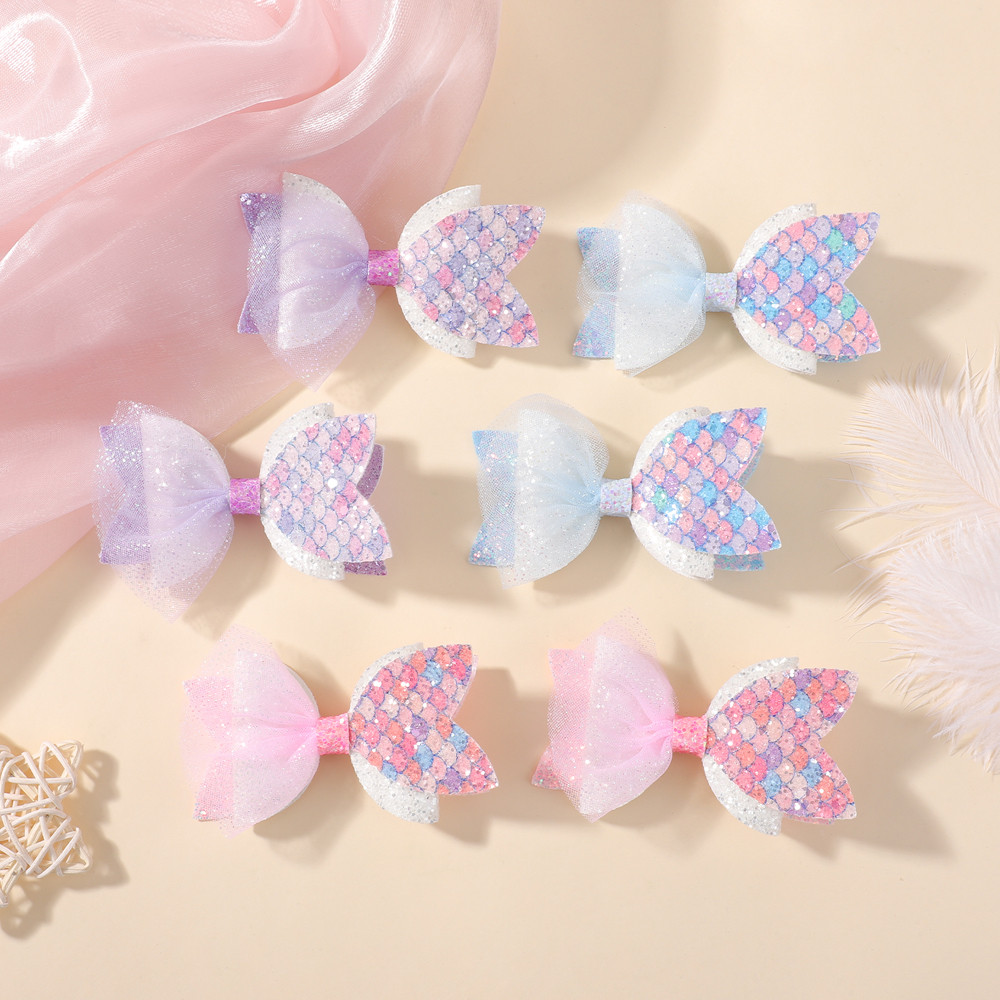 2PCS น่ารัก Bow Hairclip สําหรับเด็ก Baby Hairpins การ์ตูนสาวที่ละเอียดอ่อน Barrette Party Pretty อุปกรณ์เสริมผม
