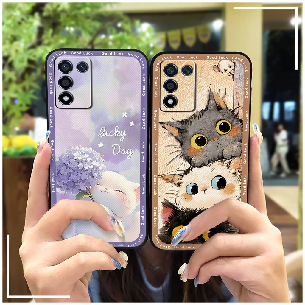 การ์ตูนทนทานเคสโทรศัพท์สําหรับ OPPO K9S/Realme Q3S/Q3T/K10 Vitality Edition น่ารักนุ่มแฟชั่นการออกแบ