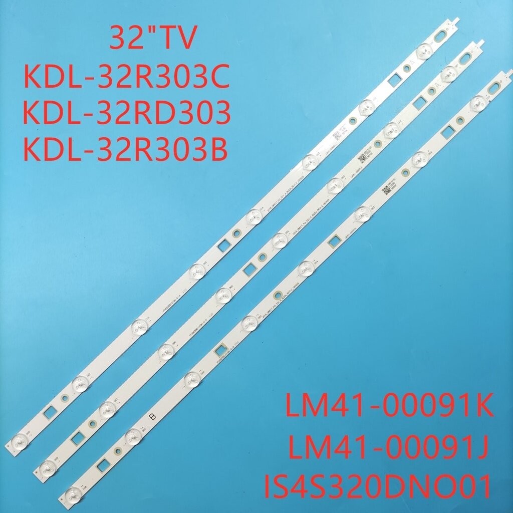 3 ชิ้นชุดแบ็คไลท์สําหรับ Sony 32 นิ้ว KDL-32R300C KLV-32R302B Led Backlight Strip Plug and Play