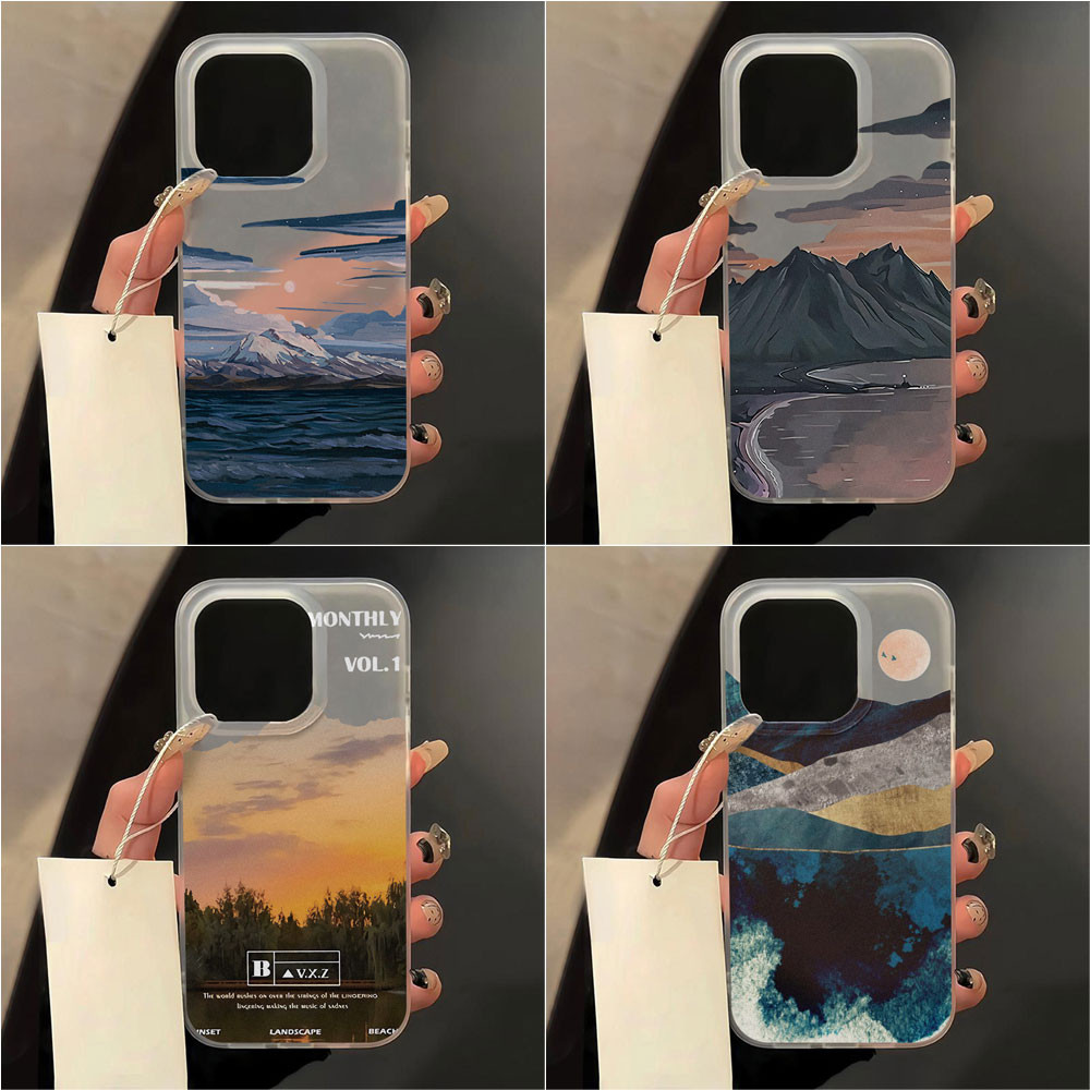 Silicone Matte ชัดเจนเคส For iPhone 16 Pro Max เคส 13 11 17 Air  14 15 12 16promax 13promax 15promax เคสโทรศัพท์มือถือ