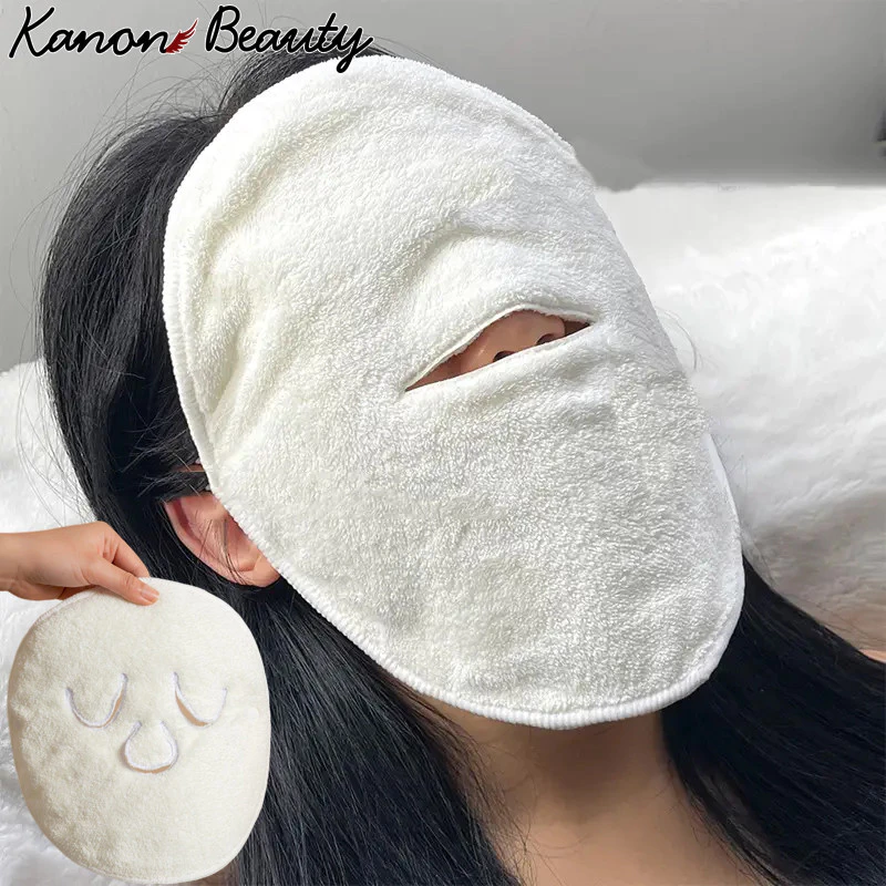 Hot Compress Face Towel Masks Reusable Facial Steamer Towel สําหรับร้อนเย็น Skin Care Moisturizing Face Steamer Beauty Facial Towel สําหรับ Home และร้านเสริมสวย