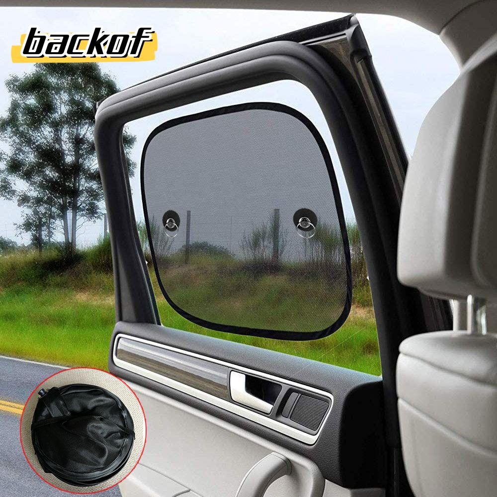 Backof 2 ชิ้นม่านบังแดดรถยนต์ครอบคลุม Protector Auto Visor หน้าต่าง Sun Shade พับ