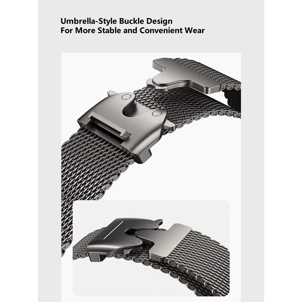 Milanese Loop สายโลหะสําหรับ Apple Watch Band Ultra 2 49 มม.46 มม.45 มม.44 มม.42 มม.41 มม.40 มม.38 มม.สแตนเลสสตีลสําหรับนาฬิกา iWatch Series 10 9 8 7 6 5 4 SE - รูปที่ 3