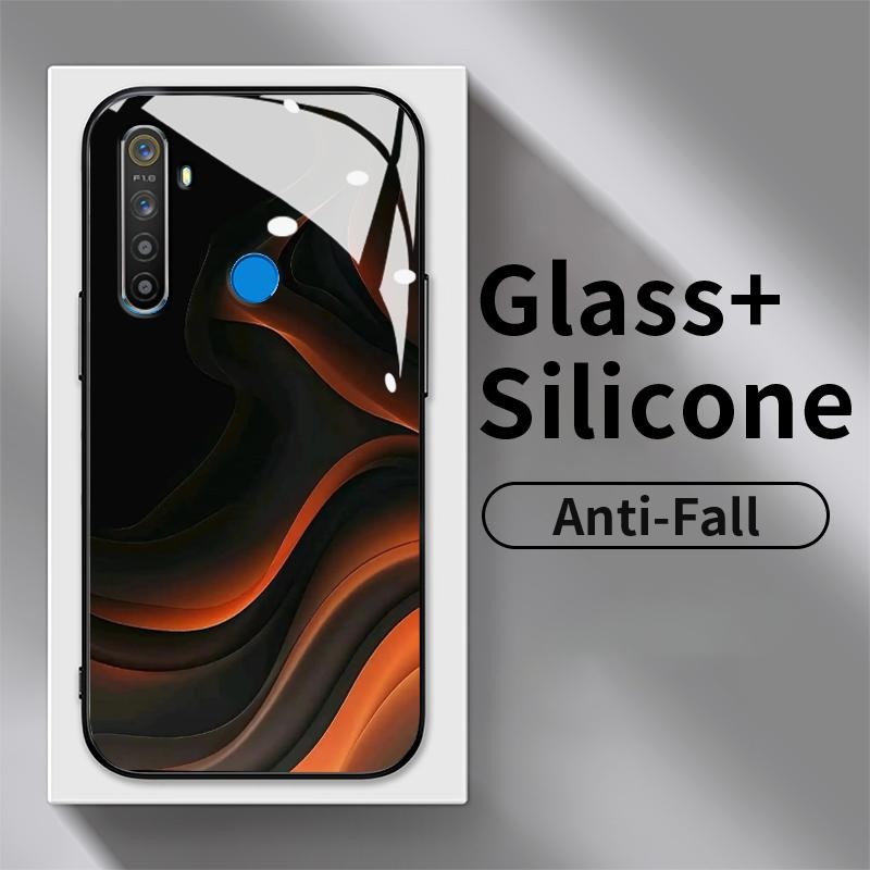 ปลอก Hp สําหรับ Realme 5 5i 5s 2 Pro 3 3i 5 Pro 6i 7 7i 8 5G 8s 5G 8 Pro 8i 12 Lite HD แก้วซิลิโคนกล