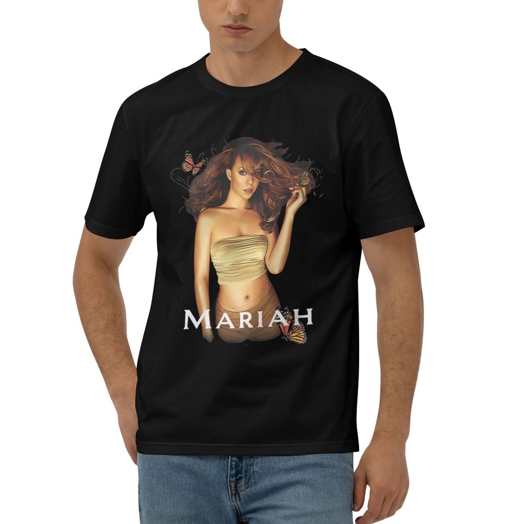 เสื้อยืดผ้าฝ้ายผีเสื้อ Mariah Carey