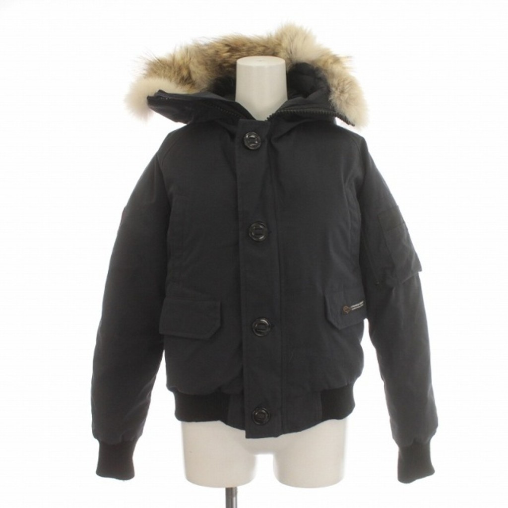 Canada Goose Down Jacket Coyote Fur Chilliwack S Black 7950JL Direct from Japan Secondhand