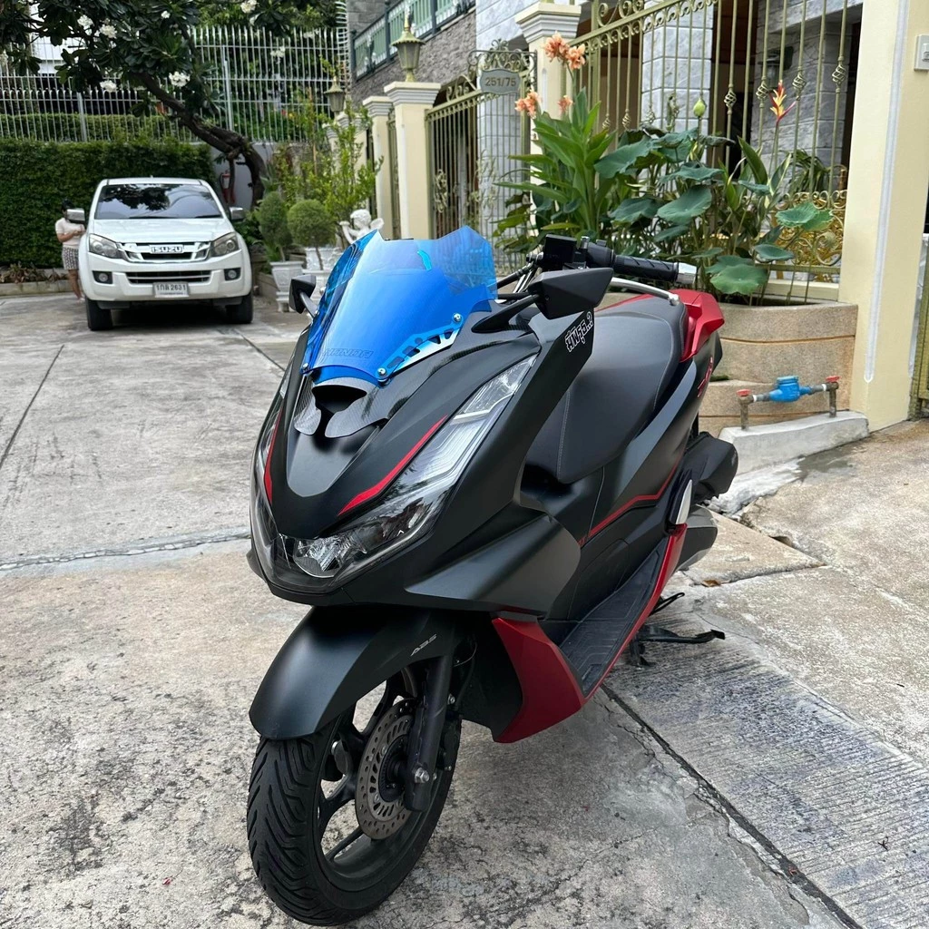 ชิวแต่งสองขั้นลายเคฟล่า Honda PCX160 ปี 2021 thumbnail 5