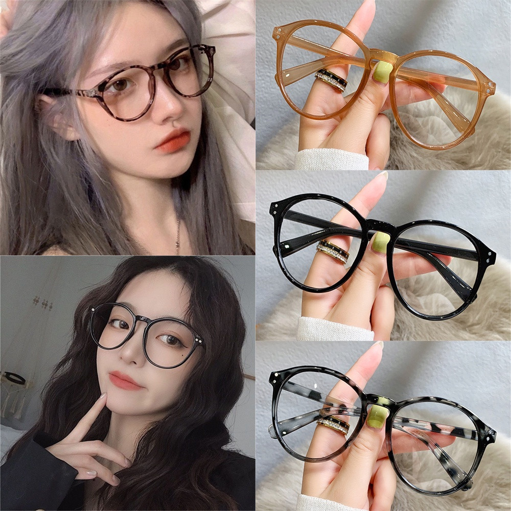 Unisex แฟชั่น Retro รอบแว่นตากระจกแบนผู้ชายและผู้หญิง PC กรอบ eyewear แว่นตา