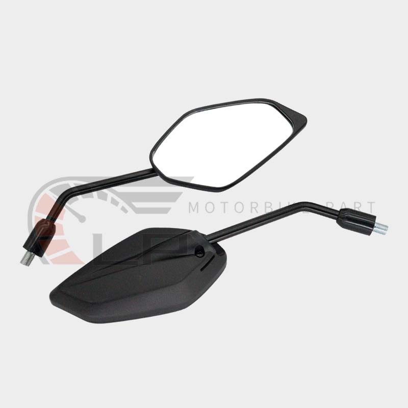 กระจกมองข้าง กระจกมองหลัง ติดรถ NMAX/AEROX/MIO125/GT125/TTX/ M-Slaz/Mio/ Exciter ใส่ได้หลายรุ่น สีดำ/1คู่ พร้อมส่ง - รูปที่ 3