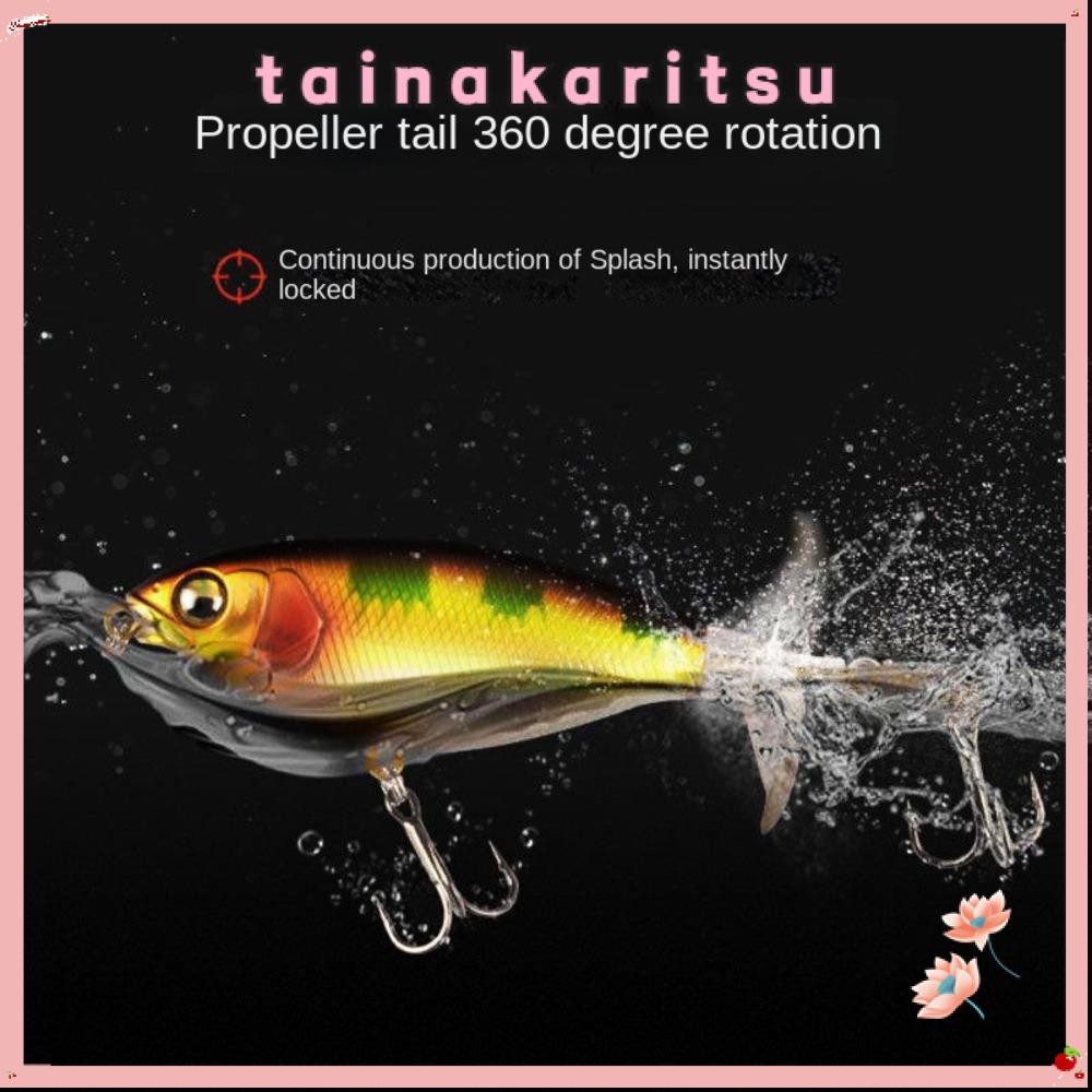 Tainakaritsu พื้นผิวเหยื่อ,ลอยหมุนหางใบพัดWorbler Lure, 2024 Popper Bass 7 ซม./6g 9 ซม./11g Bassเหยื่อปลอมตกปลา