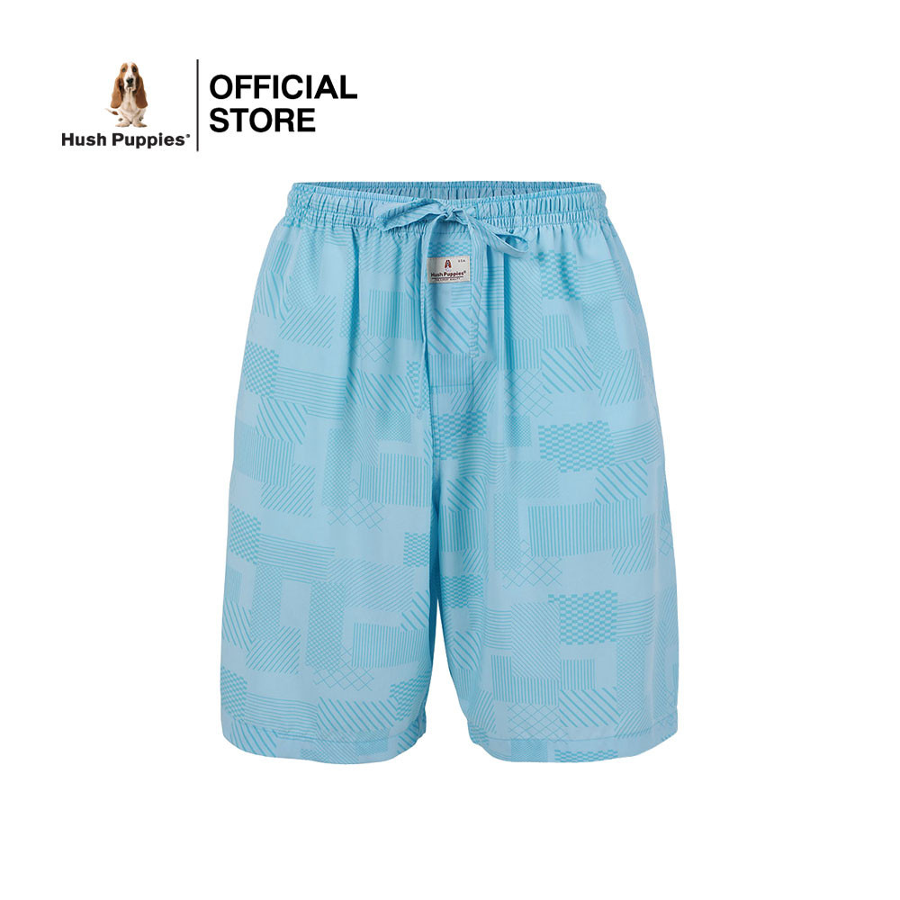 Hush puppies Underwear กางเกงขาสั้นผู้ชาย Sleepwear รุ่น HU H3W3031 Boxer - สีฟ้า