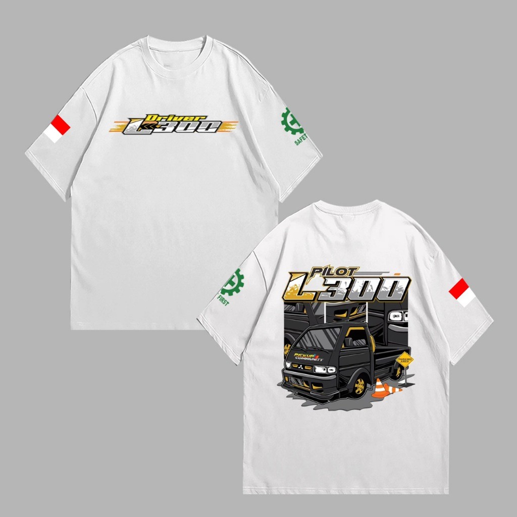 เสื้อยืด L300 Driver / L300 Pilot Distro เสื้อยืด / เสื้อผ้าผู้ชายและผู้หญิง KAOSSIMPLE