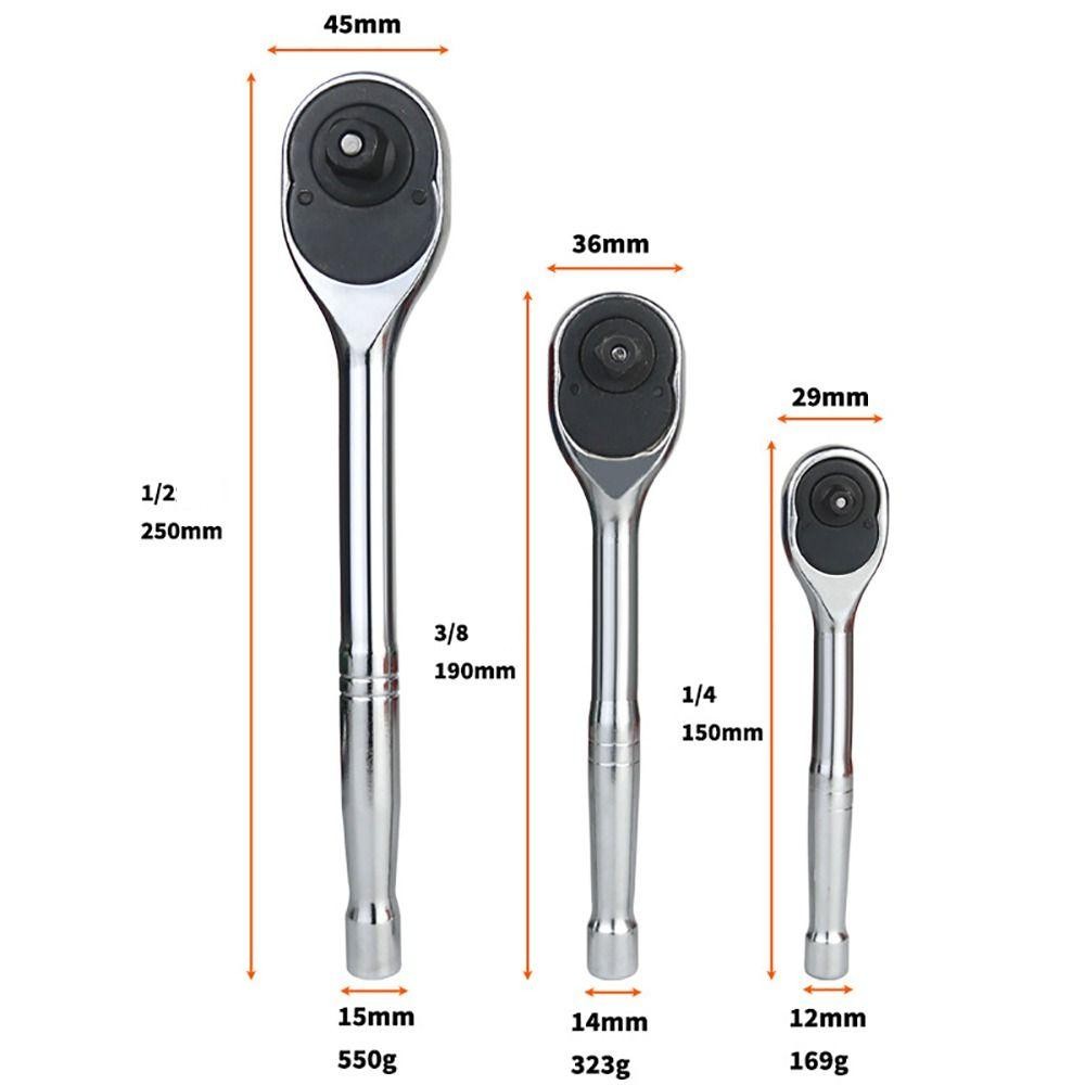 PREVALENT 1 ชิ้นซ็อกเก็ต Spanner, Quick Release 1/4 3/8 1/2 ประแจวงล้อ,ทนทานสแควร์หัว 24 ฟันแรงบิดสูงซ่อมเครื่องมือ ราคา ถูกที่สุด ดีลบีเคเค แกลเลอรีภาพที่ 3