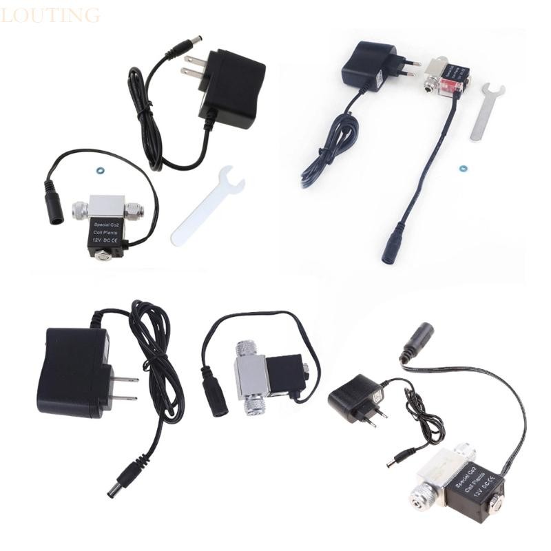 Louting CO2 Solenoid สําหรับวาล์วสําหรับ DC 12V Aquarium CO2 Regulator ระบบอุณหภูมิต่ํา Solenoid สําหรับวาล์วสําหรับปลาสําหรับ