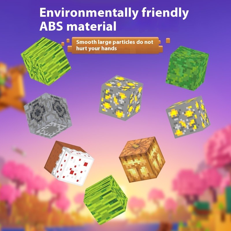 มายคราฟบล็อกแม่เหล็ก - บล็อกแม่เหล็กขนาดใหญ่ 2.5x2.5 ซม. DIY สำหรับเด็ก เล่นประกอบสร้างสรรค์