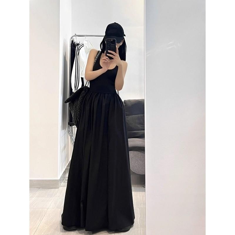 Cuties ฤดูร้อนรูปแบบใหม่ สไตล์ฝรั่งเศส แขนกุดระดับไฮเอนด์ กระโปรงยาว สําหรับงานปาร์ตี้ฤดูร้อนและชายหาด  D2676 - รูปที่ 4