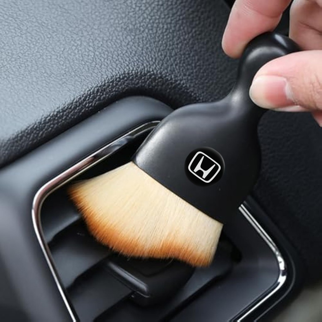 แปรงปัดฝุ่นภายในรถฮอนด้า,สําหรับ City Fit Civic,Autmotive Dashoard,CRV Accord Jazz เครื่องปรับอากาศ Vents ขนแปรงนุ่มรายละเอียดแปรงปัดฝุ่นเครื่องมือ
