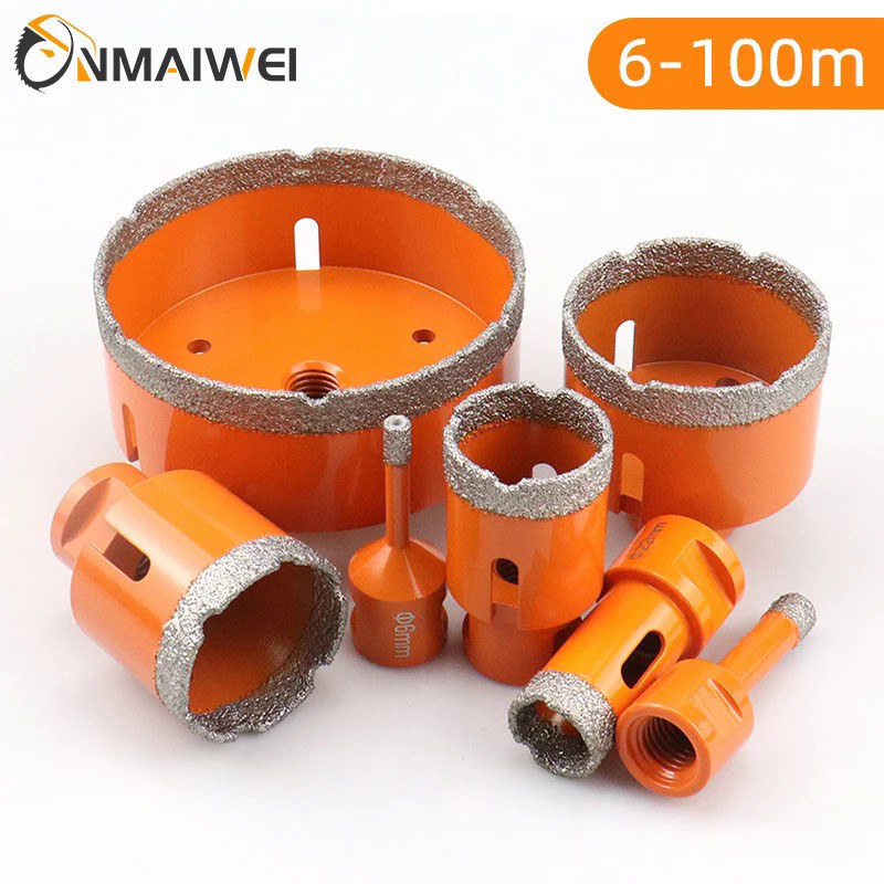 Diamond Brazed Core Dry Drill Bit 1 Pcs M14 For Porcelain Tiles Marble Glass Crowns Drill Granite Ho